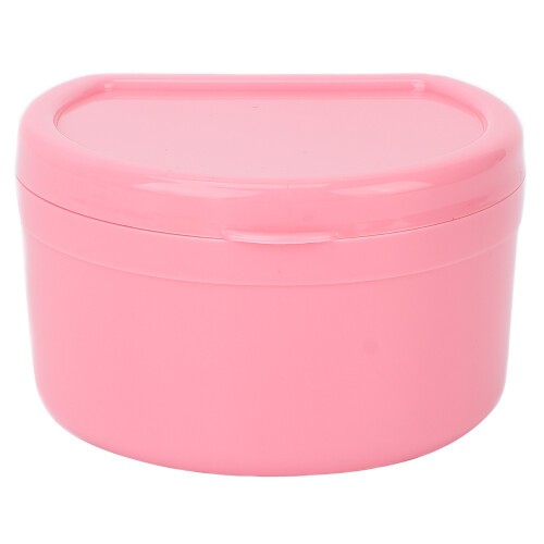 Scatola portatile rosa per protesi dentali - plastica 1