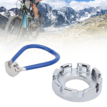 clé à rayons en acier 8 trous 10-15G Ø4cm argent