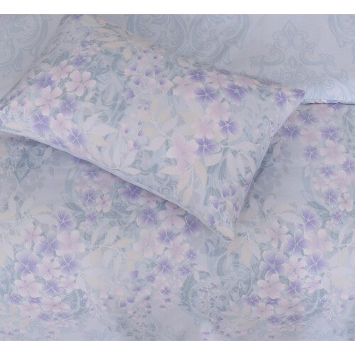 (Orchids-1, Double) 4PCs Complete Bedding Set Duvet Cover Fitted Sheet 2