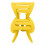 DoubleLockTooth 1pc Clip giallo limone 7.3x4.2cm 10