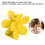 DoubleLockTooth 1pc Clip giallo limone 7.3x4.2cm 4