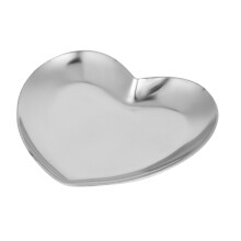 Palette per nail art a forma di cuore, argento, 8,58,5 cm