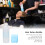 Bottiglia blu riutilizzabile con applicatore per shampoo 12