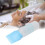 Bottiglia blu riutilizzabile con applicatore per shampoo 16
