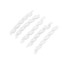 5 pezzi di protettori TPR filettati per linea della bicicletta, 60 mm, bianco