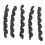 5 pezzi protettore per linea filettata nero 60 mm TPR 2