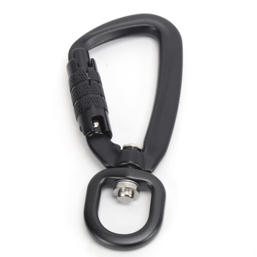 Moschettone autobloccante a 360 4 kN nero 2