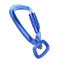 Modello: Moschettone a chiusura automatica da 4 kN, Dimensione: unica, Blu