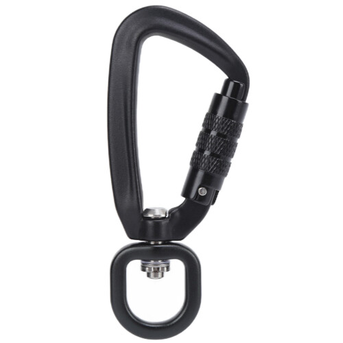Moschettone autobloccante a 360 4 kN nero 1