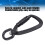 Moschettone autobloccante a 360 4 kN nero 4