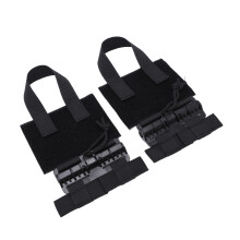 2 pièces de boucle MOLLE pour cummerbund à libération rapide Noire