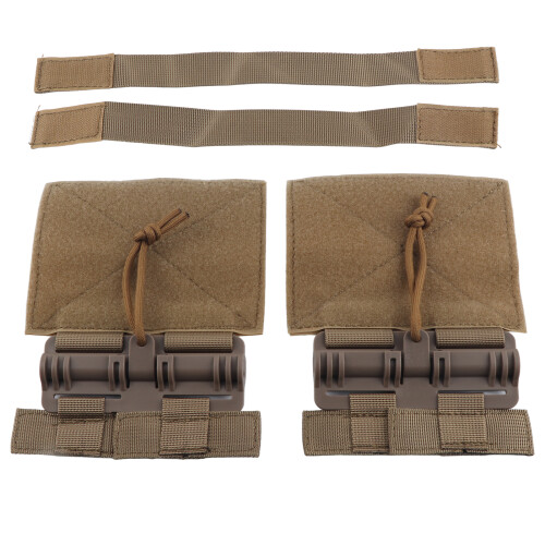 Ensemble de 2 boucles MOLLE à dégagement rapide pour cummerbund, couleur tan 2