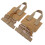 Ensemble de 2 boucles MOLLE à dégagement rapide pour cummerbund, couleur tan 16