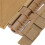 Ensemble de 2 boucles MOLLE à dégagement rapide pour cummerbund, couleur tan 5