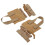 Ensemble de 2 boucles MOLLE à dégagement rapide pour cummerbund, couleur tan 1