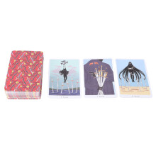 Jeu de cartes de Tarot 9,3 6,2 cm portable pour débutants