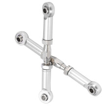 Kit de barre stabilisatrice avant 2,7 pouces en alliage d'aluminium argenté