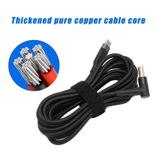 Tragbares 100W 5A Laptop-Netzkabel mit PD- und E-Mark-Chips, 3m 2
