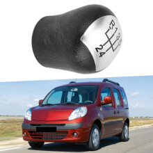 Pomello del cambio a 5 marce ABS Argento-Nero 55mm KANGOO-CLIO