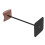 Supporto per cuffie in metallo e noce JD061 nero 4