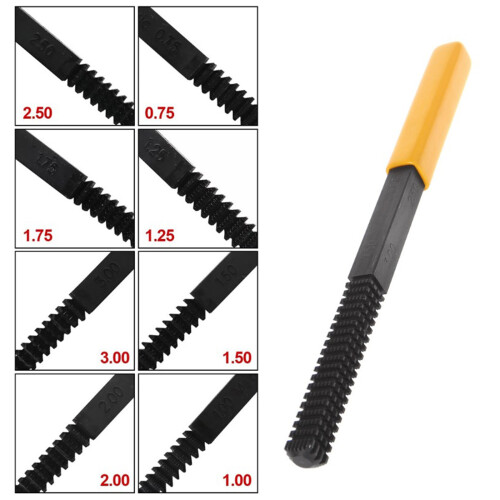 Lime à filetage PF/BSP Hi-Eff Tool Noir-Jaune 11-28 2