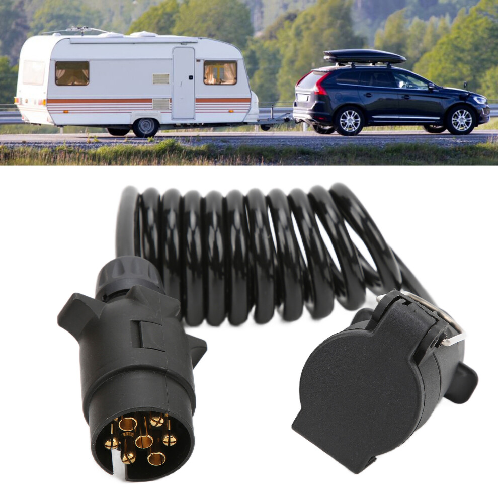 Trailer Plug Extension Cord Connector Power Supply Wire Plug 2 Meters 7 Pin European Standard 9371322304475