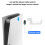 Supporto per cuffie PS5 in ABS bianco Installazione rapida 9