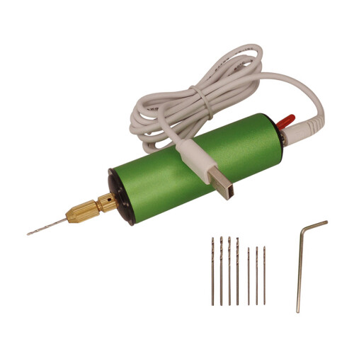 Mini perceuse électrique réglable de 0,8 à 1,2 mm, verte 2
