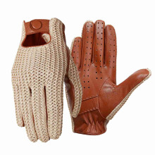 Gants tactiles en peau de chèvre pour hommes 60-75 g M/L/XL Noir