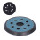 2 pezzi di pad levigante da 5 pollici, con 8 fori e 4 occhielli, blu scuro/nero 15