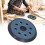 2 pezzi di pad levigante da 5 pollici, con 8 fori e 4 occhielli, blu scuro/nero 16