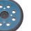2 pezzi di pad levigante da 5 pollici, con 8 fori e 4 occhielli, blu scuro/nero 8