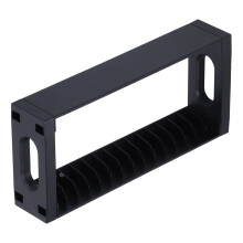 TYX-0659 Porta-dischi da parete piccolo nero 14 dischi