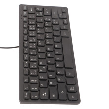 K-1000 Tastiera cablata Ultra-sottile da 78 tasti nera