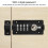 Combination Locking Bolt Safe Password Durable Rust Resistant Coating 4 Digit Lock Bolt for Pool Gate Fence FarmBlack 5