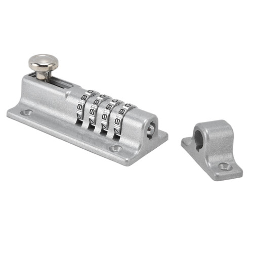 Verrou numérique à 4 chiffres 123x48x40mm argent 2
