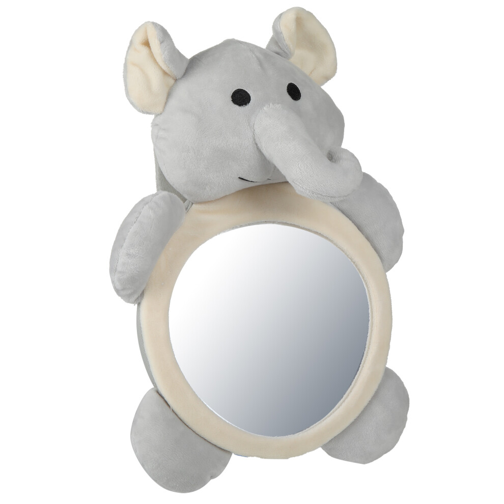 Baby Backseat Mirror Rear Facing Safety Car Seat Mirror with Cute Shape for InfantElephant