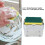 Dosatore portatile di sapone 7,5 oz Argento ABS+Spugna 5