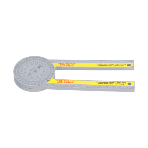 Goniometro per sega mitra 0-360, plastica ABS, 14,5 cm 1