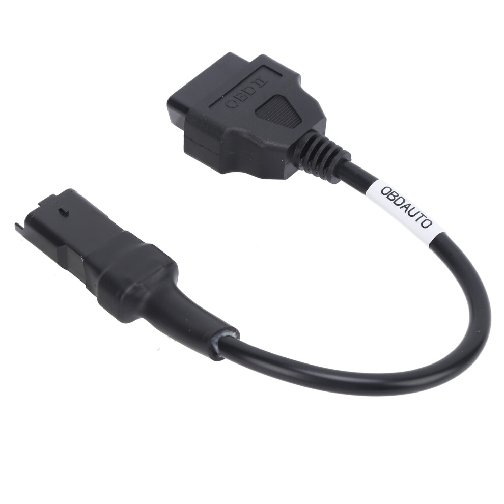4Pin Obd Diagnostic Cable Adapter Obd2 Extension Connector Replacement For Ducati Motorcycles Black 5021322310573
