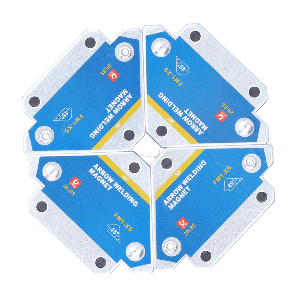4Pcs Welding Magnetic Holder 28Lbs Arrow Welder Magnet Fixing Holding Tool Set Kit 4931322310620