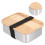 Bento Lunch Box Modello L, 900 ml, 18x12 cm, argento 8