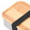 Bento Lunch Box Modello L, 900 ml, 18x12 cm, argento 11
