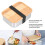 Bento Lunch Box Modello L, 900 ml, 18x12 cm, argento 4