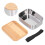 Bento Lunch Box Modello L, 900 ml, 18x12 cm, argento 13
