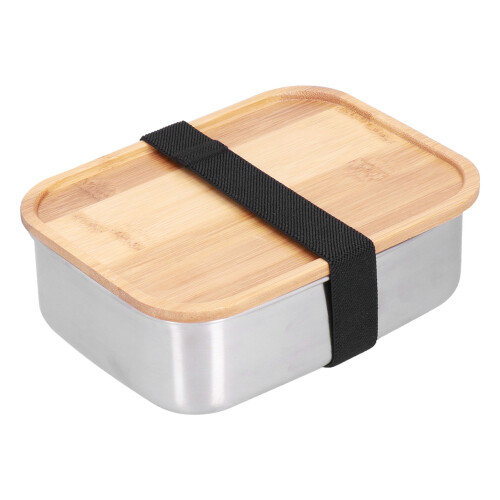 Bento Lunch Box Modello L, 900 ml, 18x12 cm, argento 1