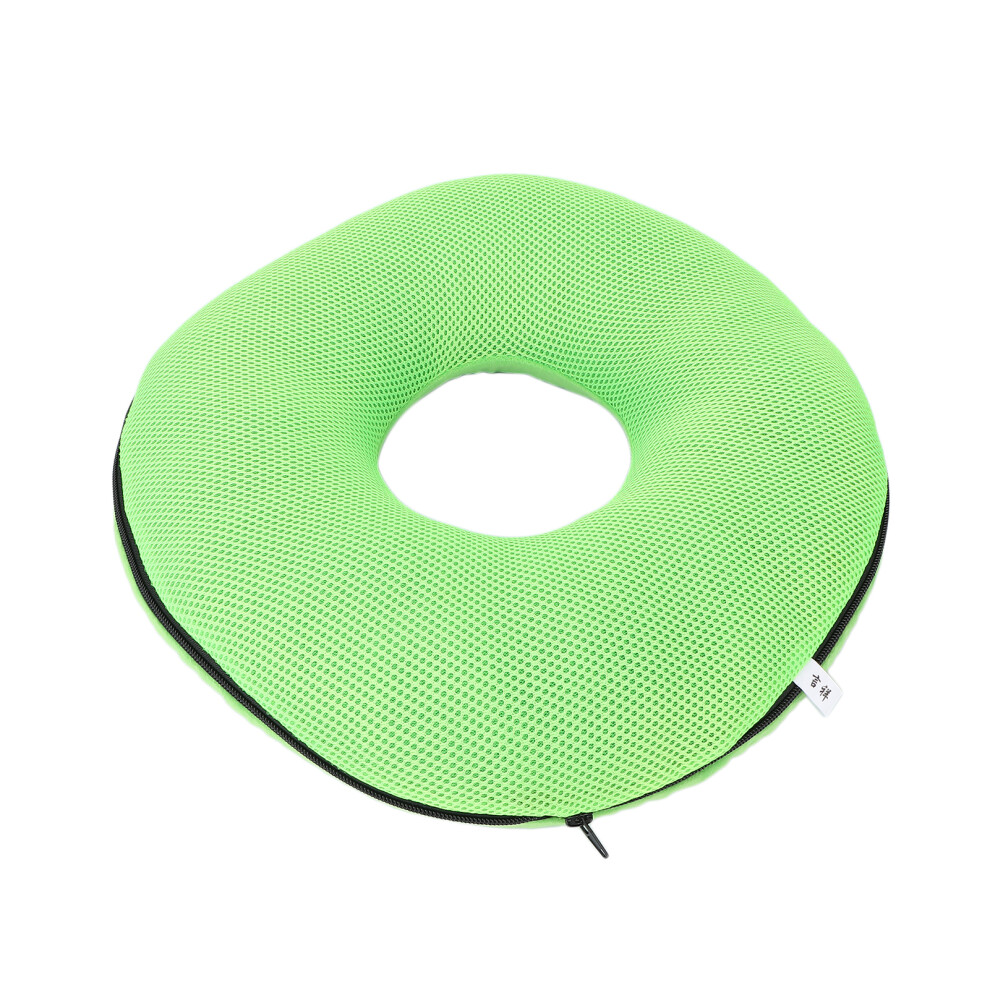 Green Anti Bedsore Cushion Donut Shape Tailbone Hemorrhoid Cushion For Elder Bedridden Patient