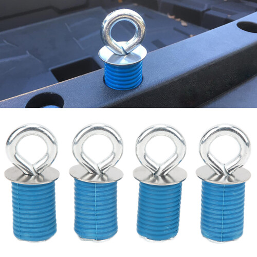 4 pezzi kit ATV da 1 pollice gomma SS TwistLock Argento Blu