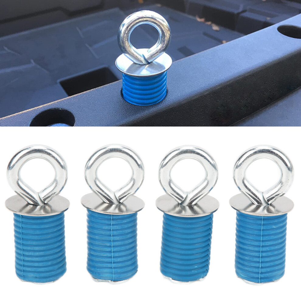 4Pcs 1In Atv Anchor Kit Rubber Stainless Steel Twist Lock Tie Down Tool Replacement For Polaris Sportsman 9361322314833