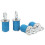 4 pezzi kit ATV da 1 pollice gomma SS TwistLock Argento Blu 14